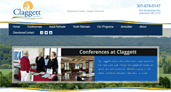 Desktop Screenshot of claggettcenter.org