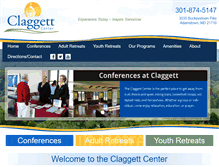 Tablet Screenshot of claggettcenter.org